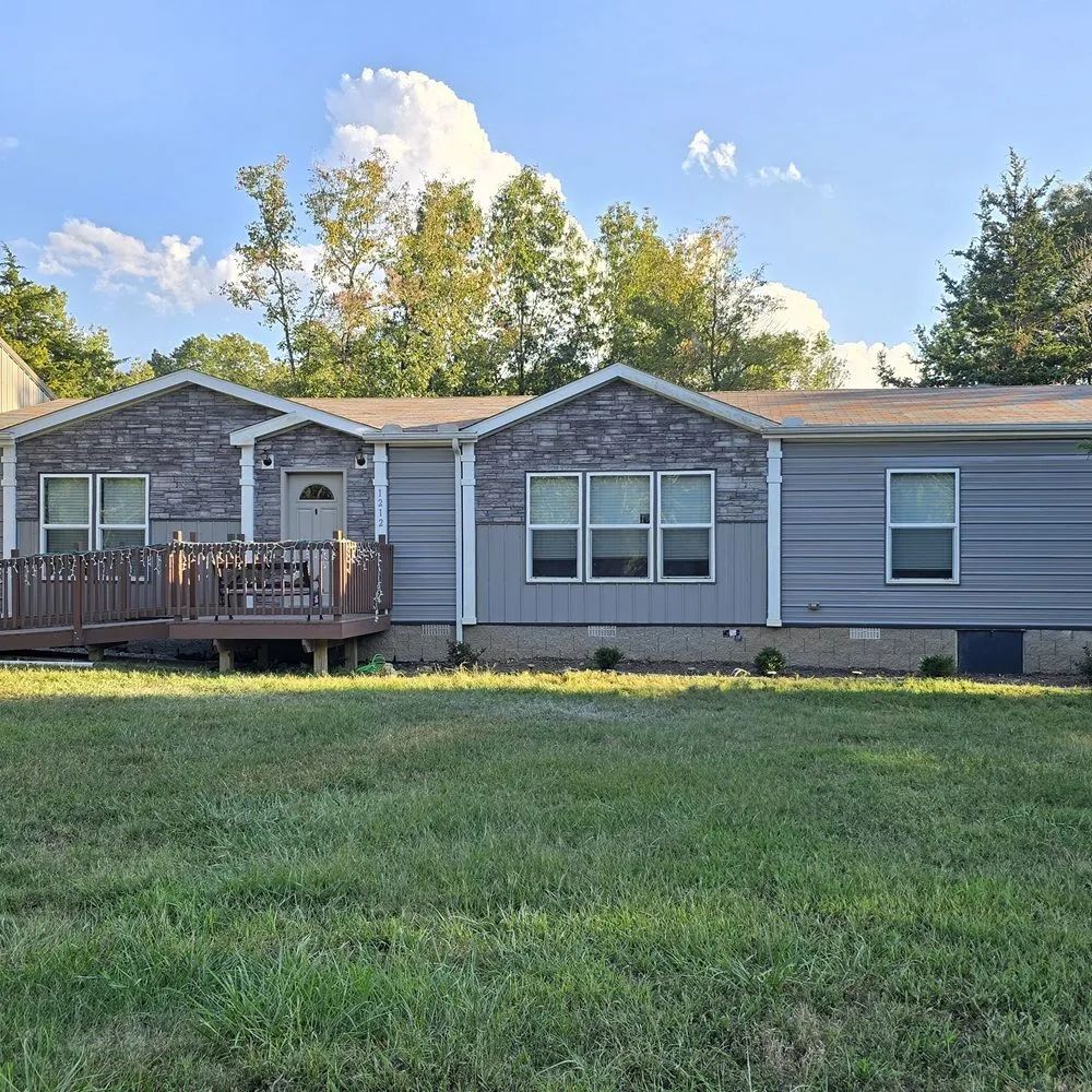 Metal siding installed on a building in Warsaw, Missouri