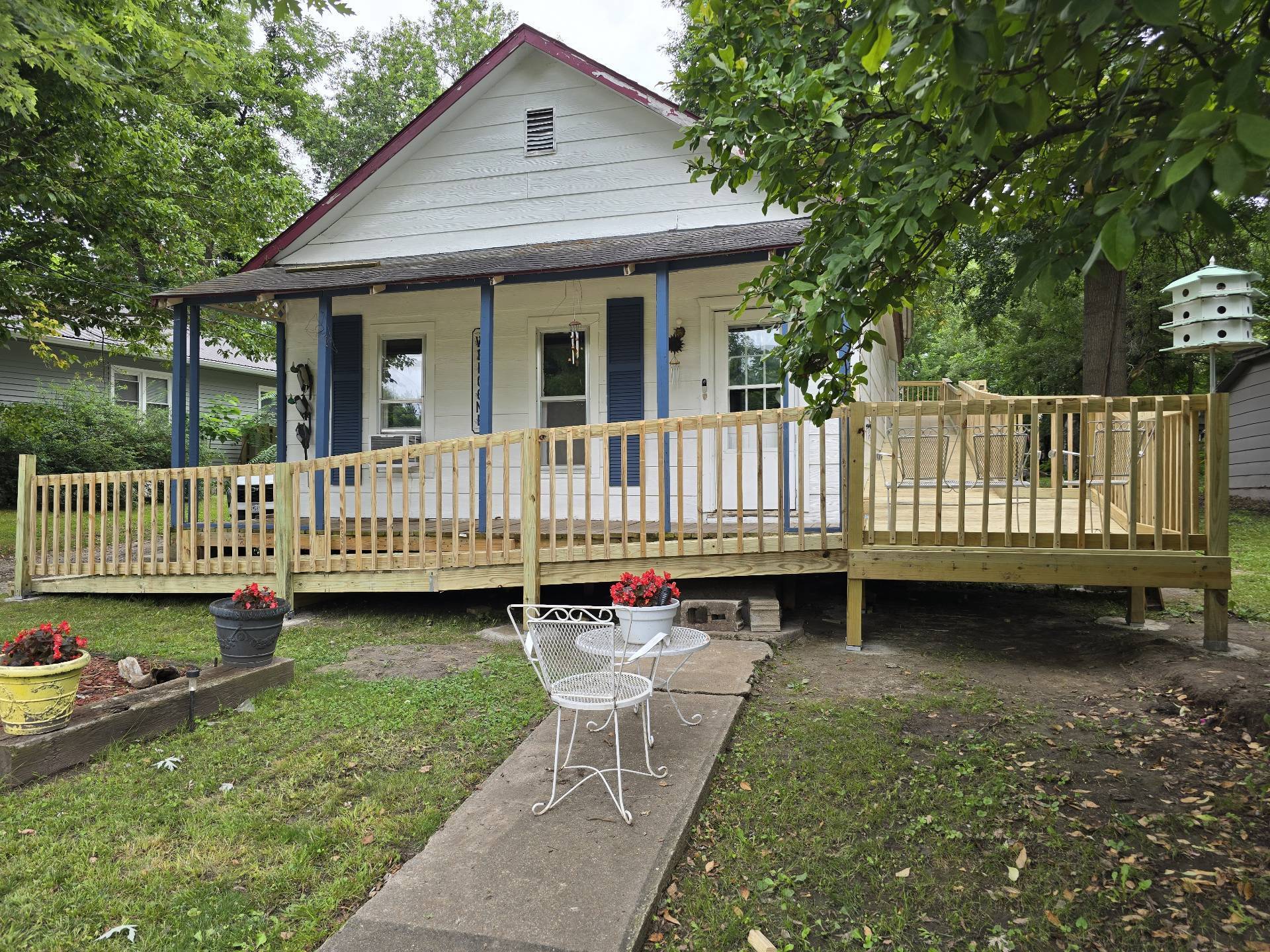 Completed accessible ramp and porch through Solid Value Gives Back